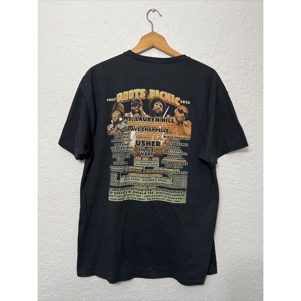 ROOTS Picnic 2023 T-Shirt XL Lauryn Hill EVE Dave Chapelle USHER‎ Busta Rhymes